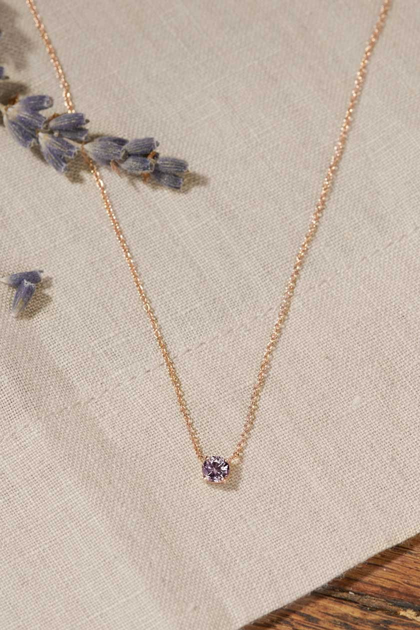 Pendentif Lady XL Spinelle Lavande 2