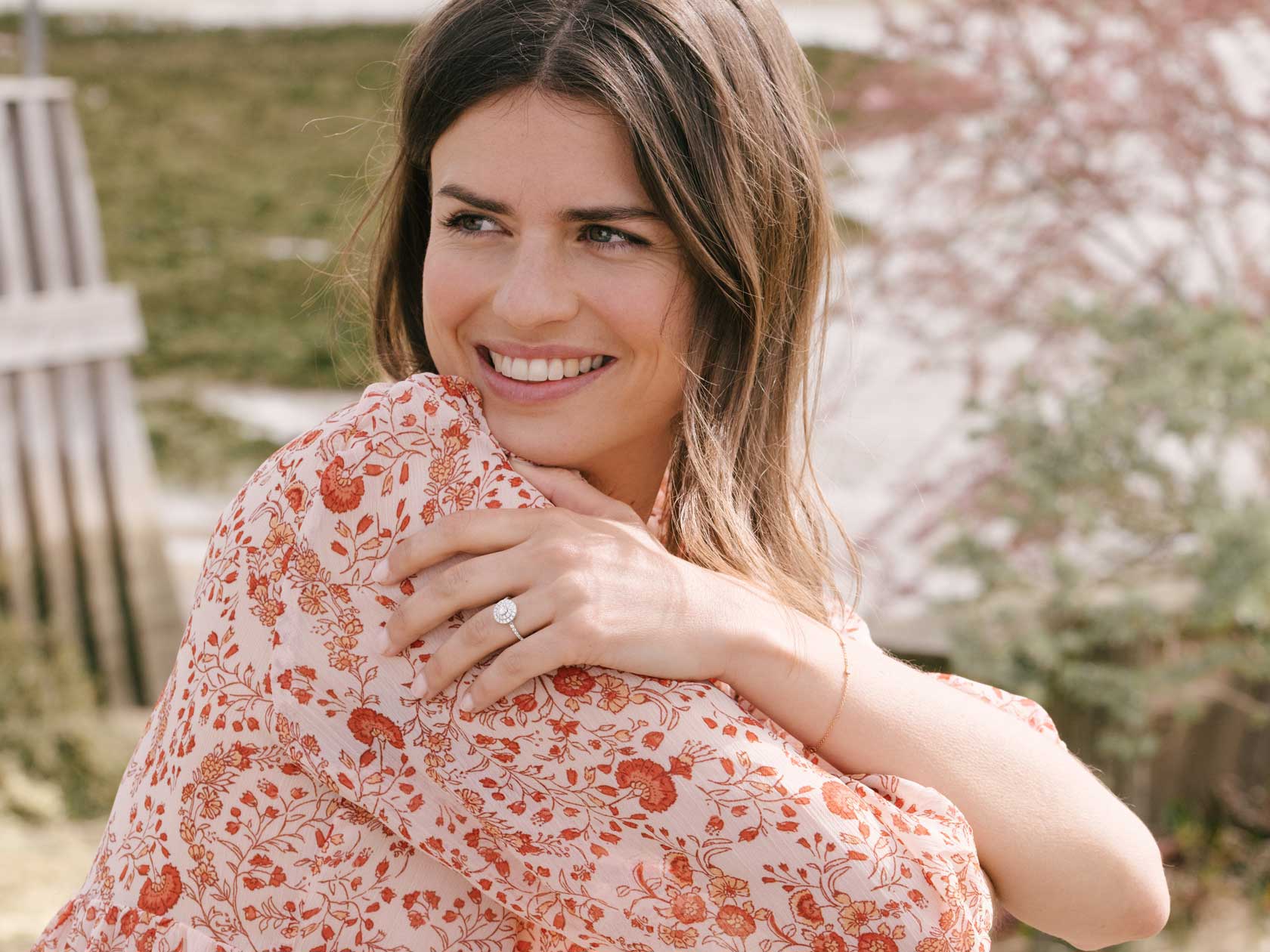 Bague Rétromantique Duo Pavée