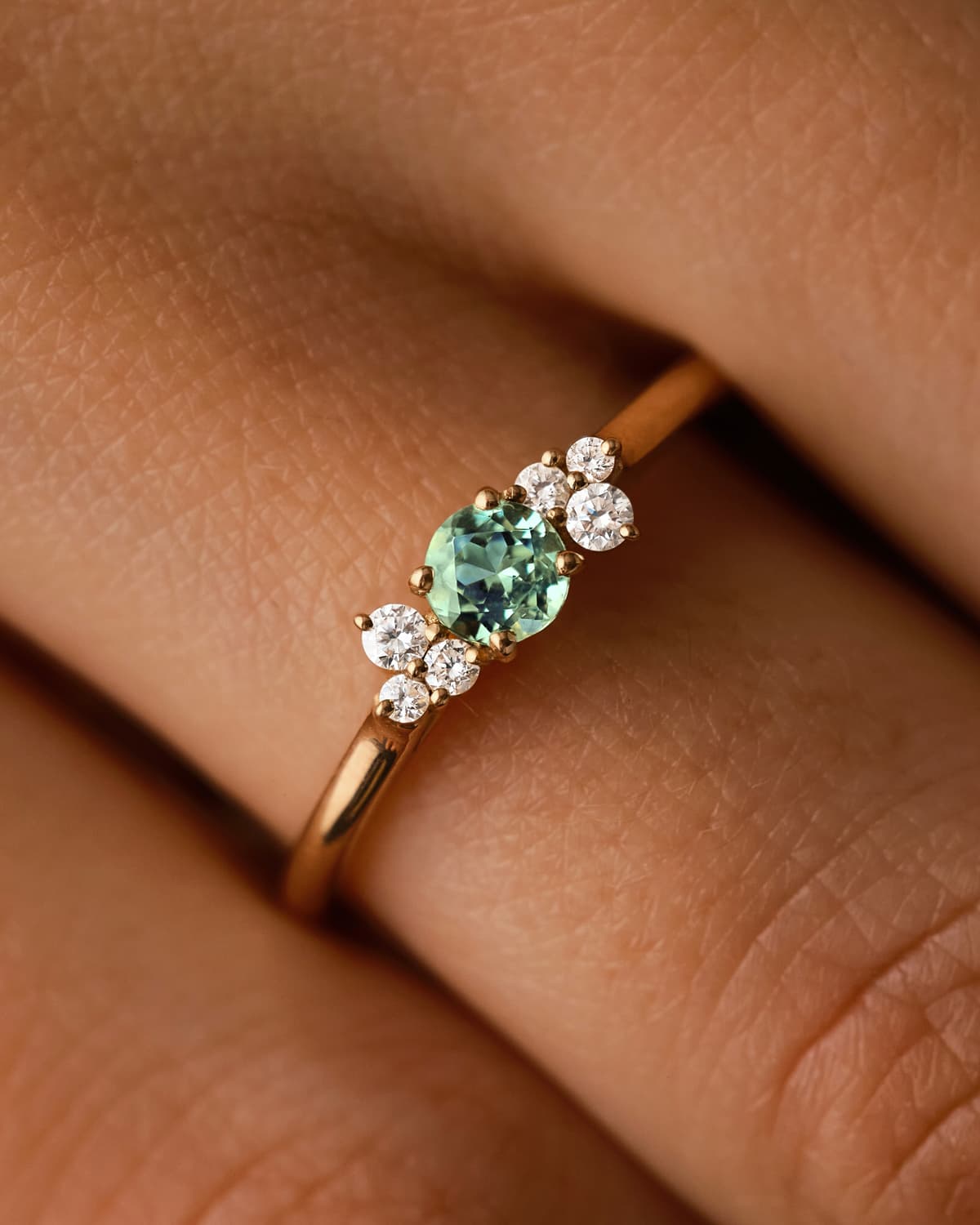 Ring Baby EverBloom Mint Turmalin Roségold