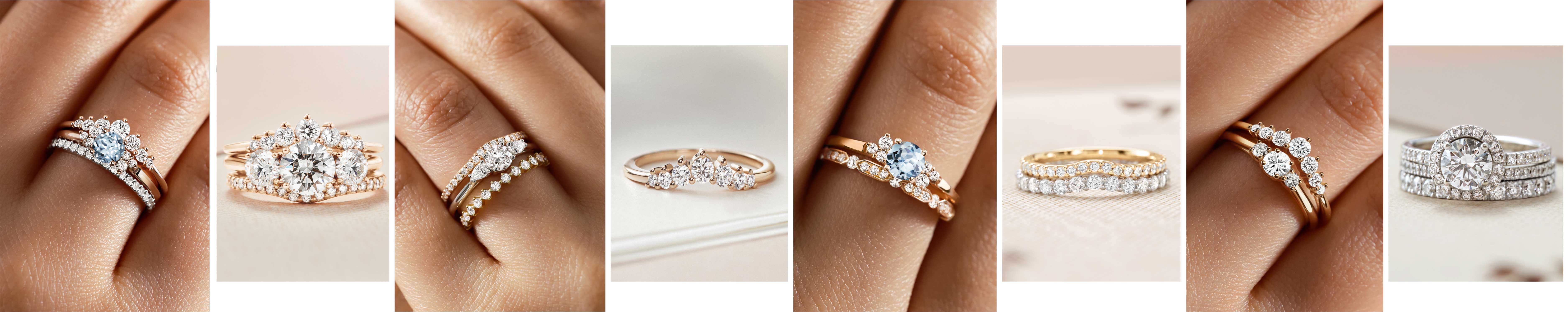 Engagement rings and wedding bands