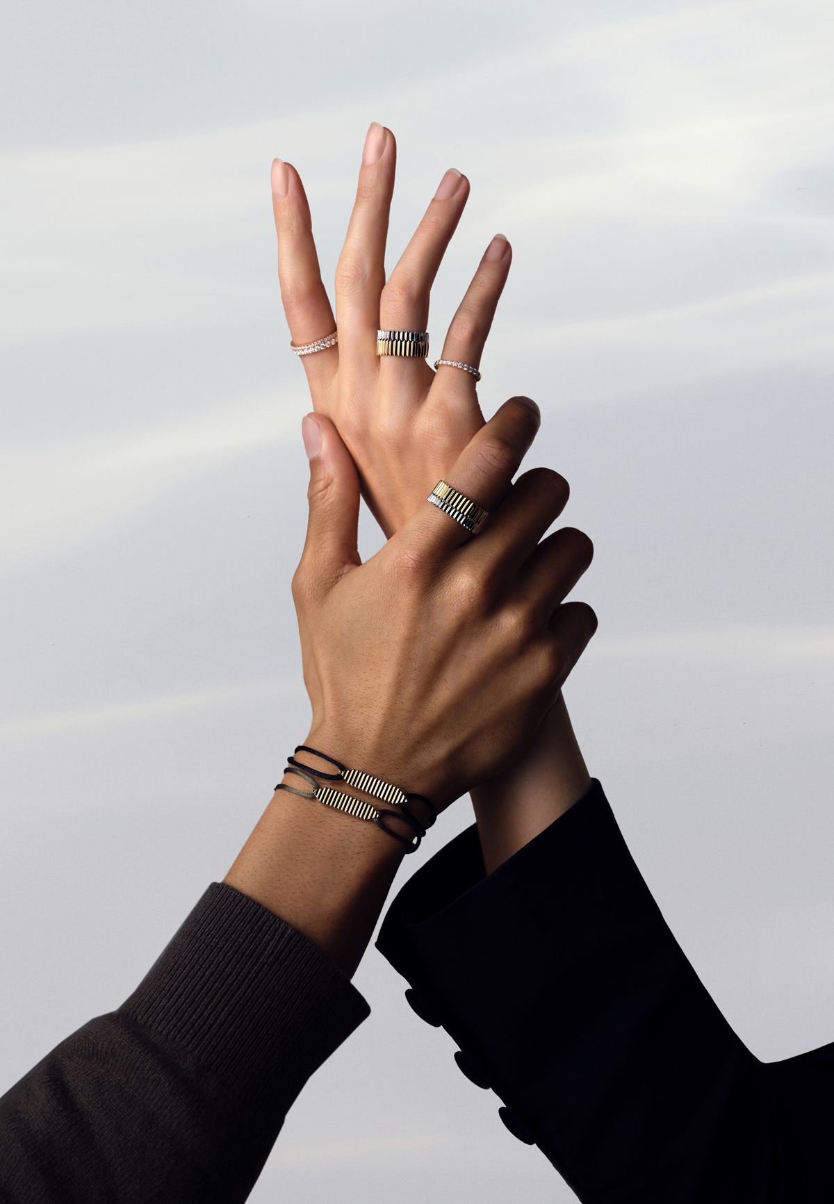 Entaille Collection, rings and bracelets.