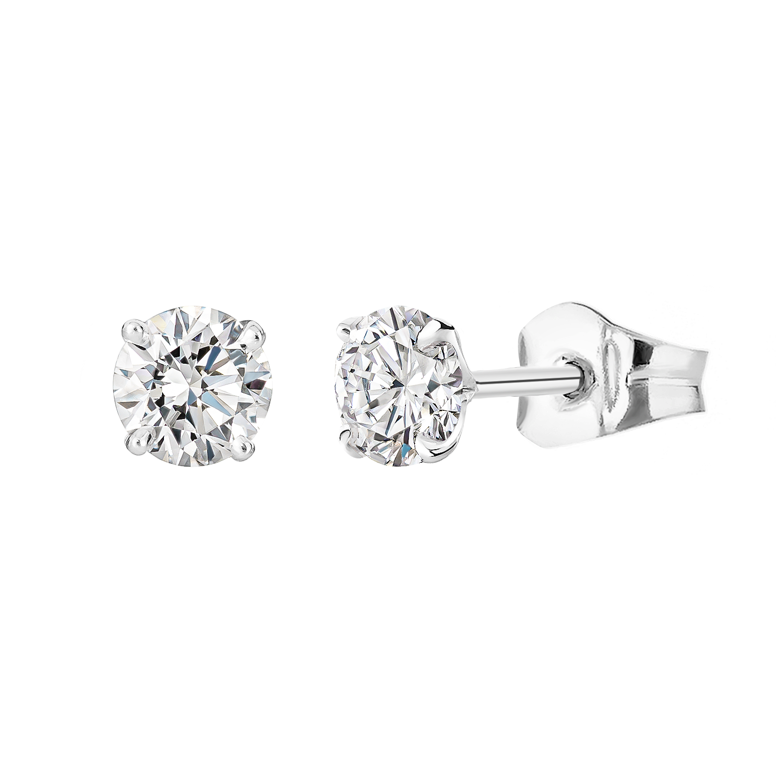 Boucles d'oreilles Or blanc 18 cts Diamant Lady XL