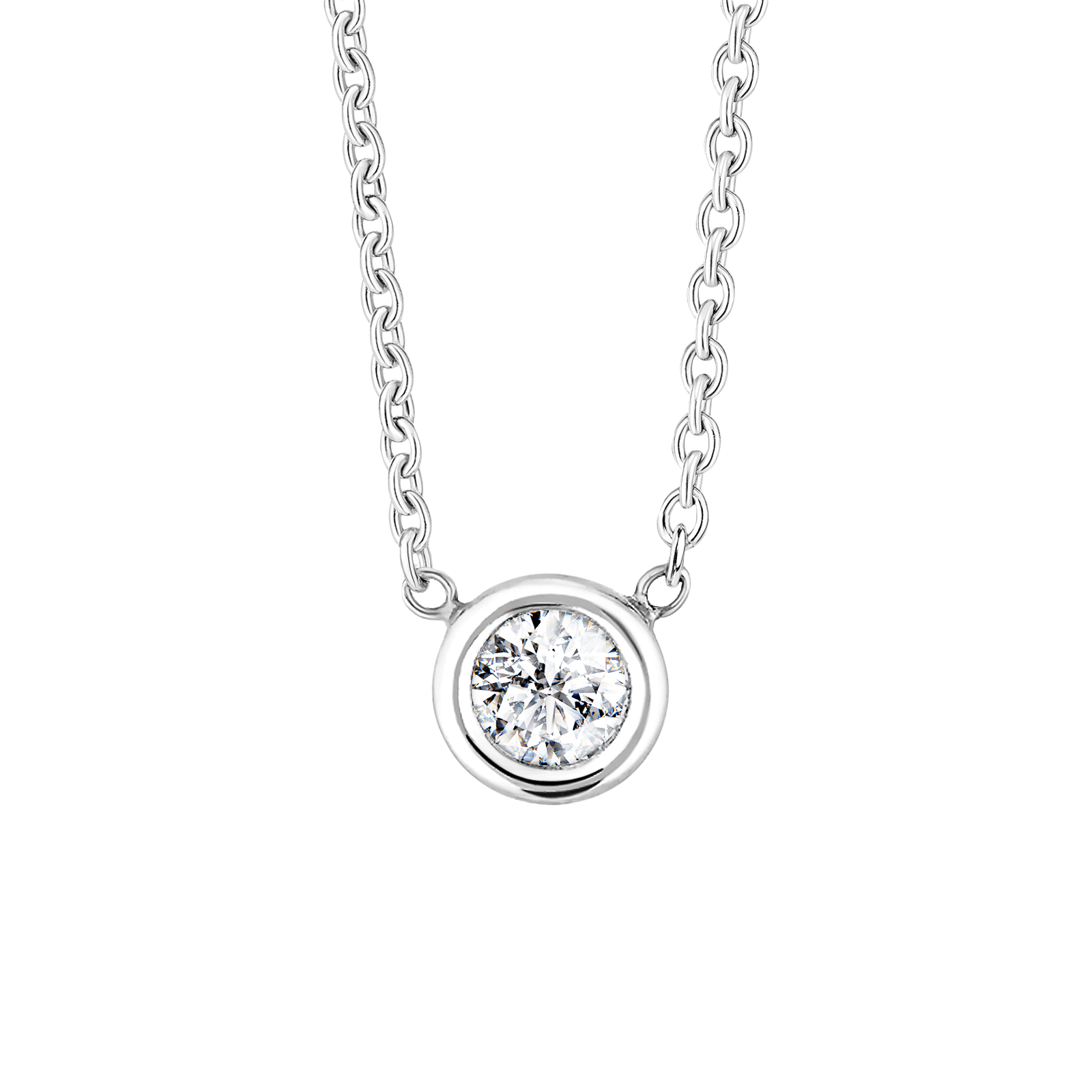 Pendentif Or blanc 18 cts Diamant Gemmyorama Diamant