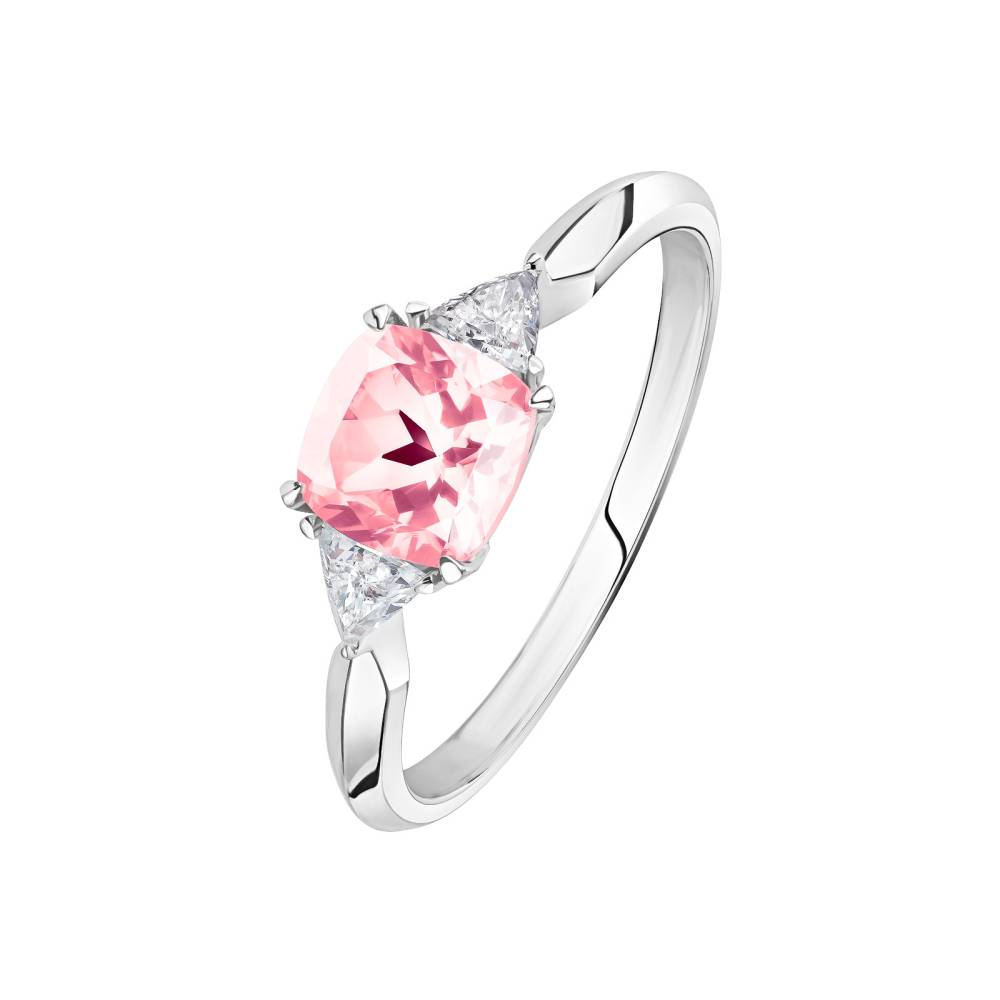 Ring Platinum Tourmaline and diamonds Kennedy 2