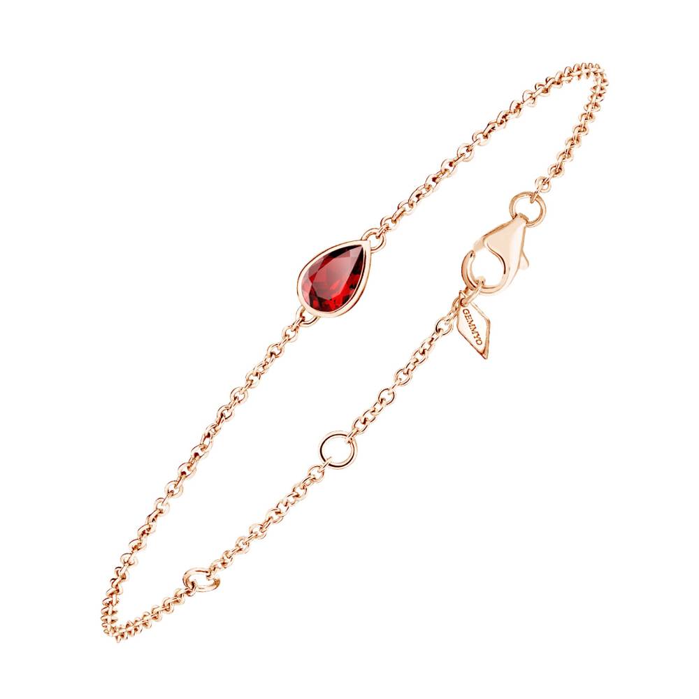 Armband Roségold Granat Gemmyorama 2