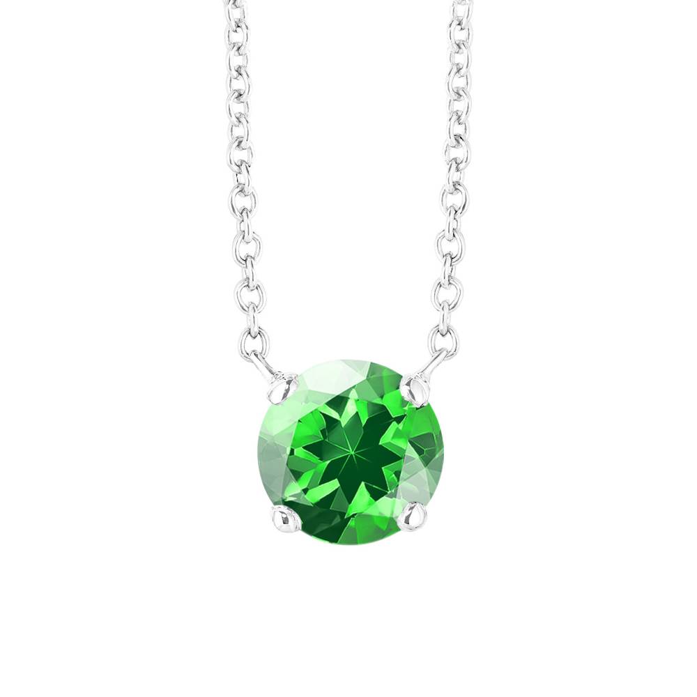 Pendentif Or blanc Tsavorite Lady XXL 2