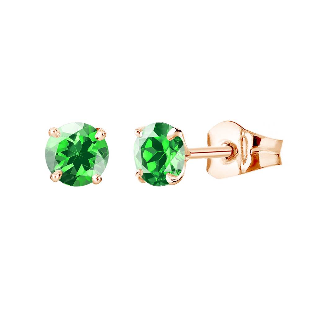 Earrings Rose gold Tsavorite Lady XL 2