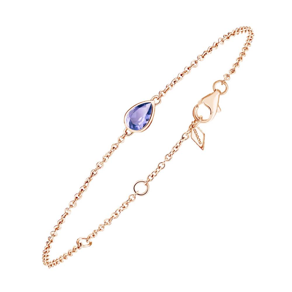 Bracelet Or rose Tanzanite Gemmyorama 2