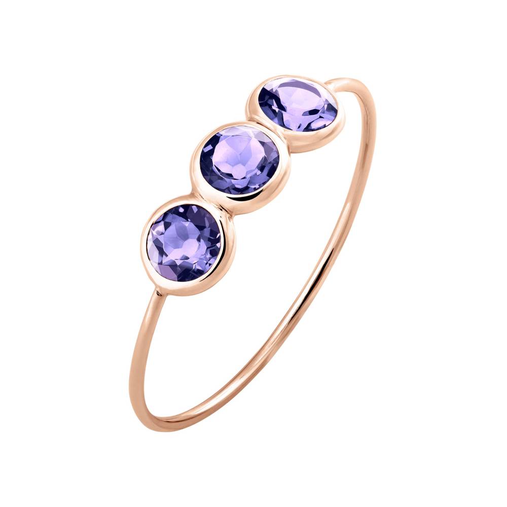 Ring Rose gold Tanzanite Gemmyorama Trio 2