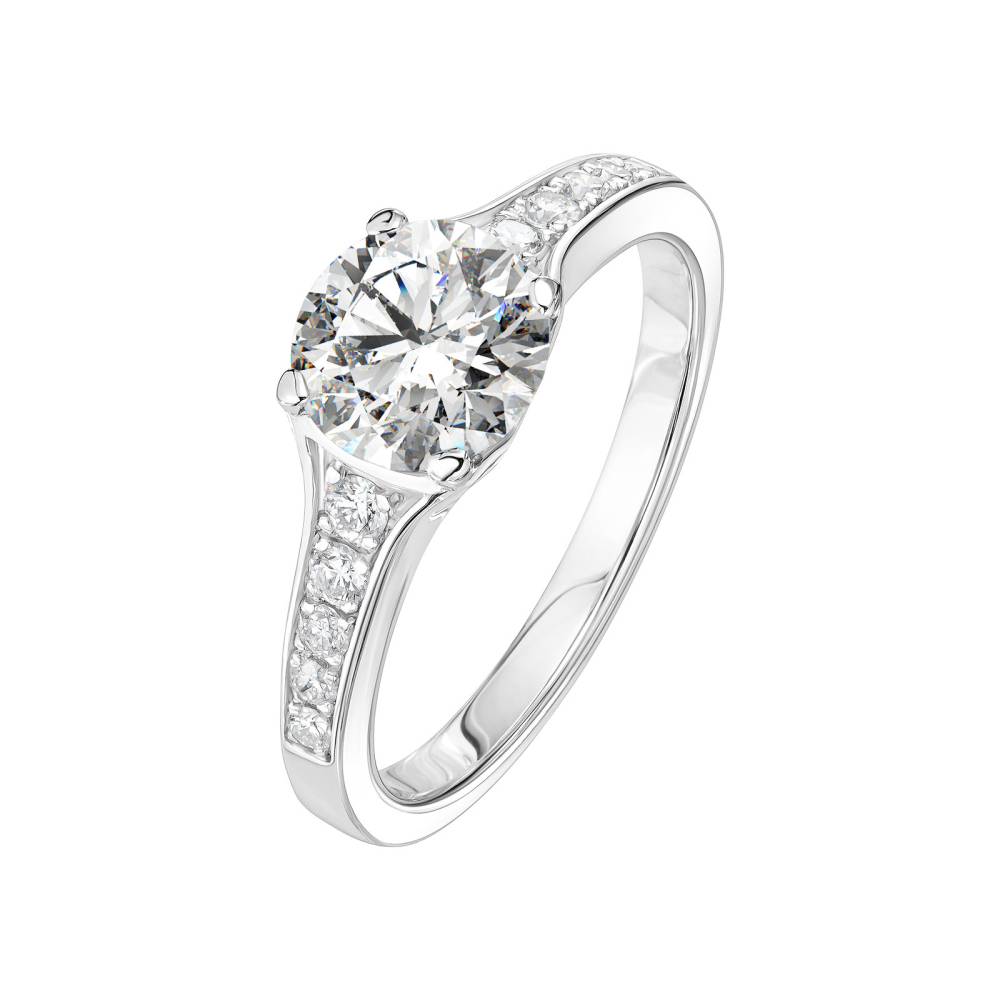 Bague Or blanc Diamant Victoria 2