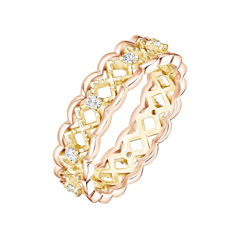 Ring Yellow and rose gold Diamond RétroMilano Uno S 2