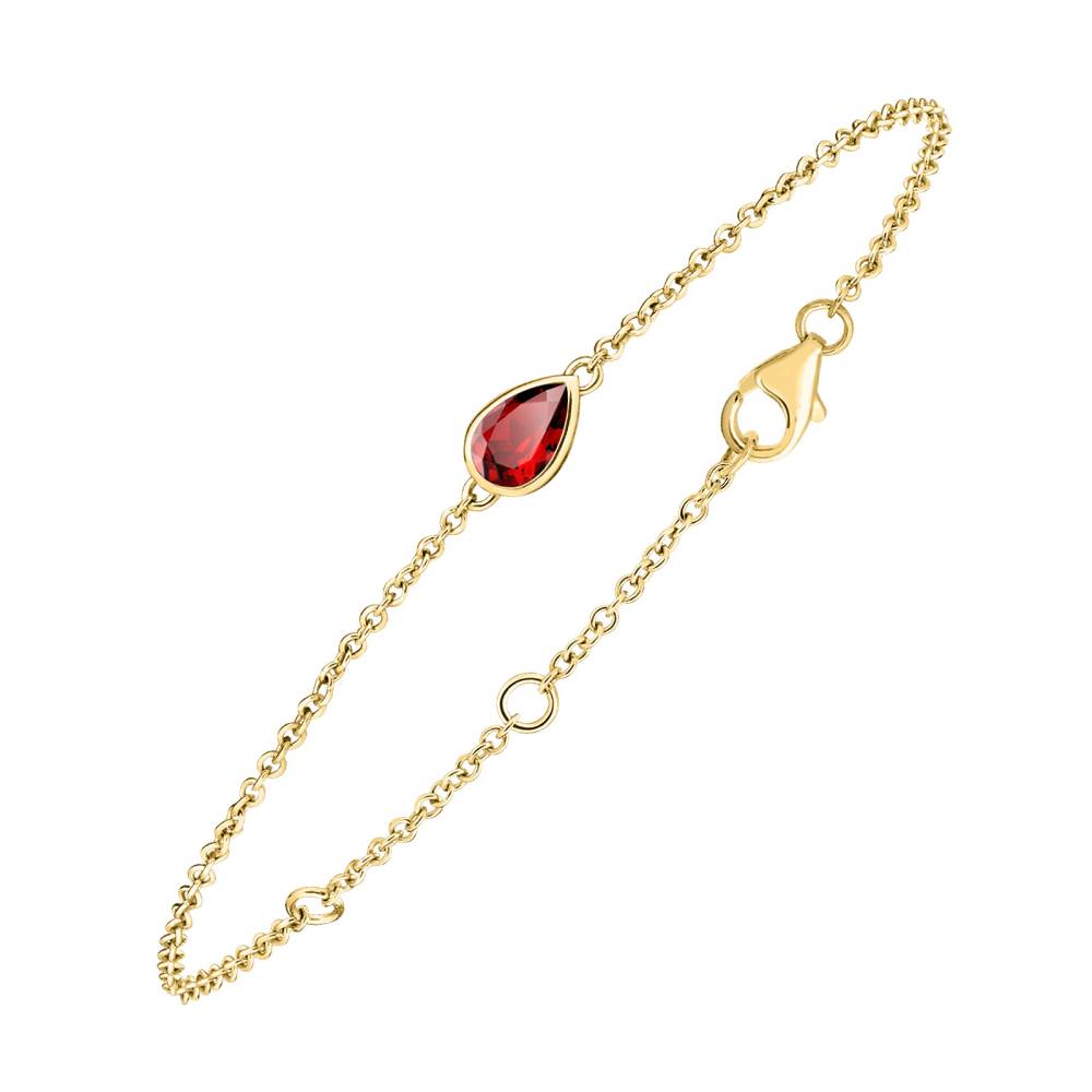 Bracelet Yellow gold Garnet Gemmyorama 2