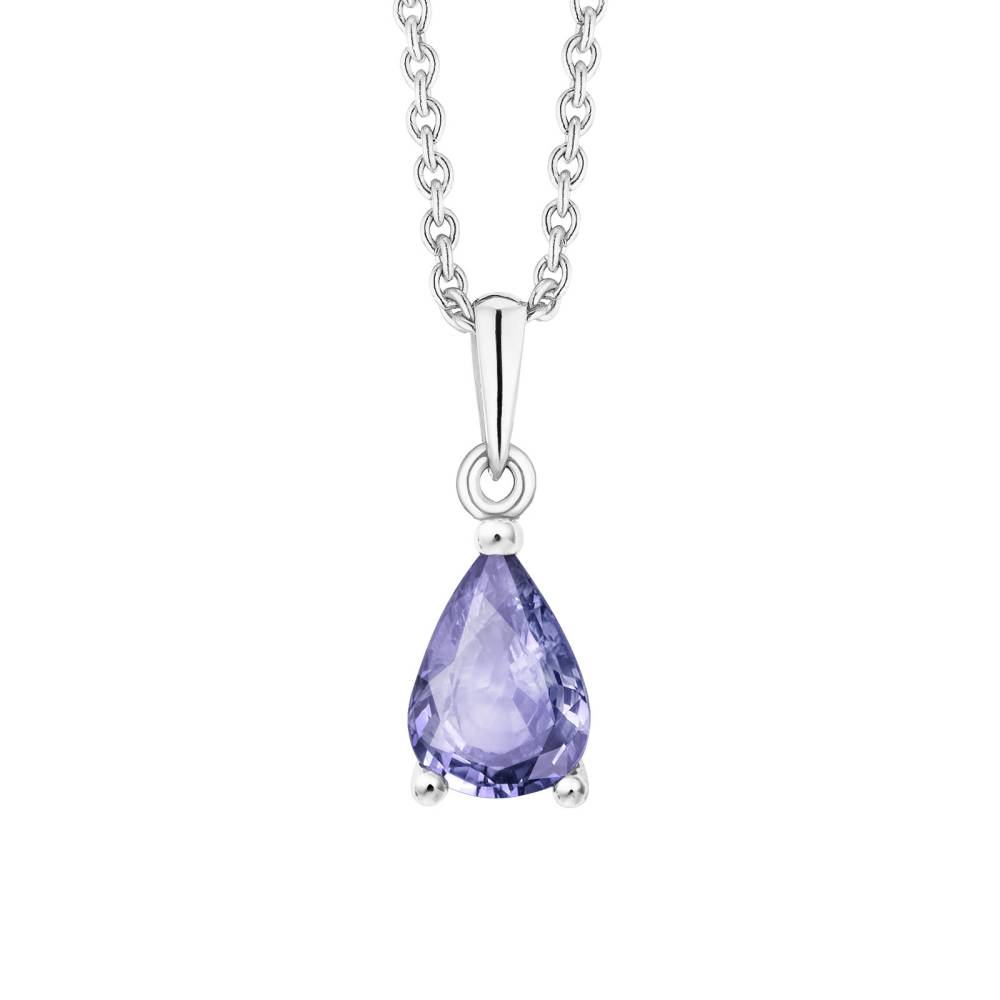 Pendant White gold Tanzanite Goutte 2