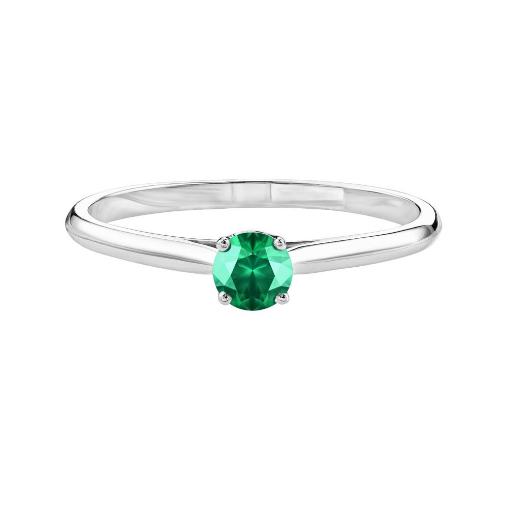 Ring White gold Emerald Baby Lady 2