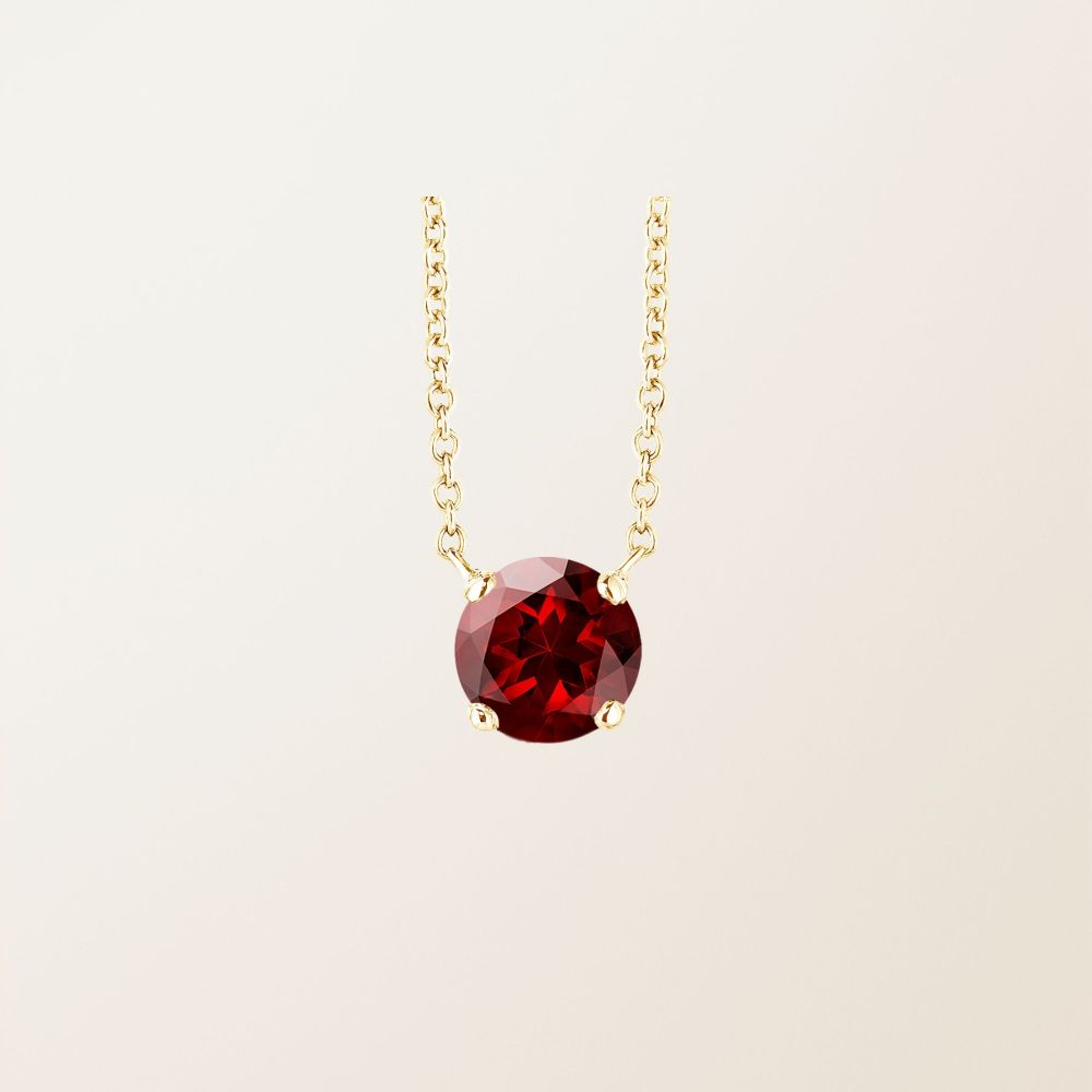 Pendant Yellow gold Garnet Lady XXL 2