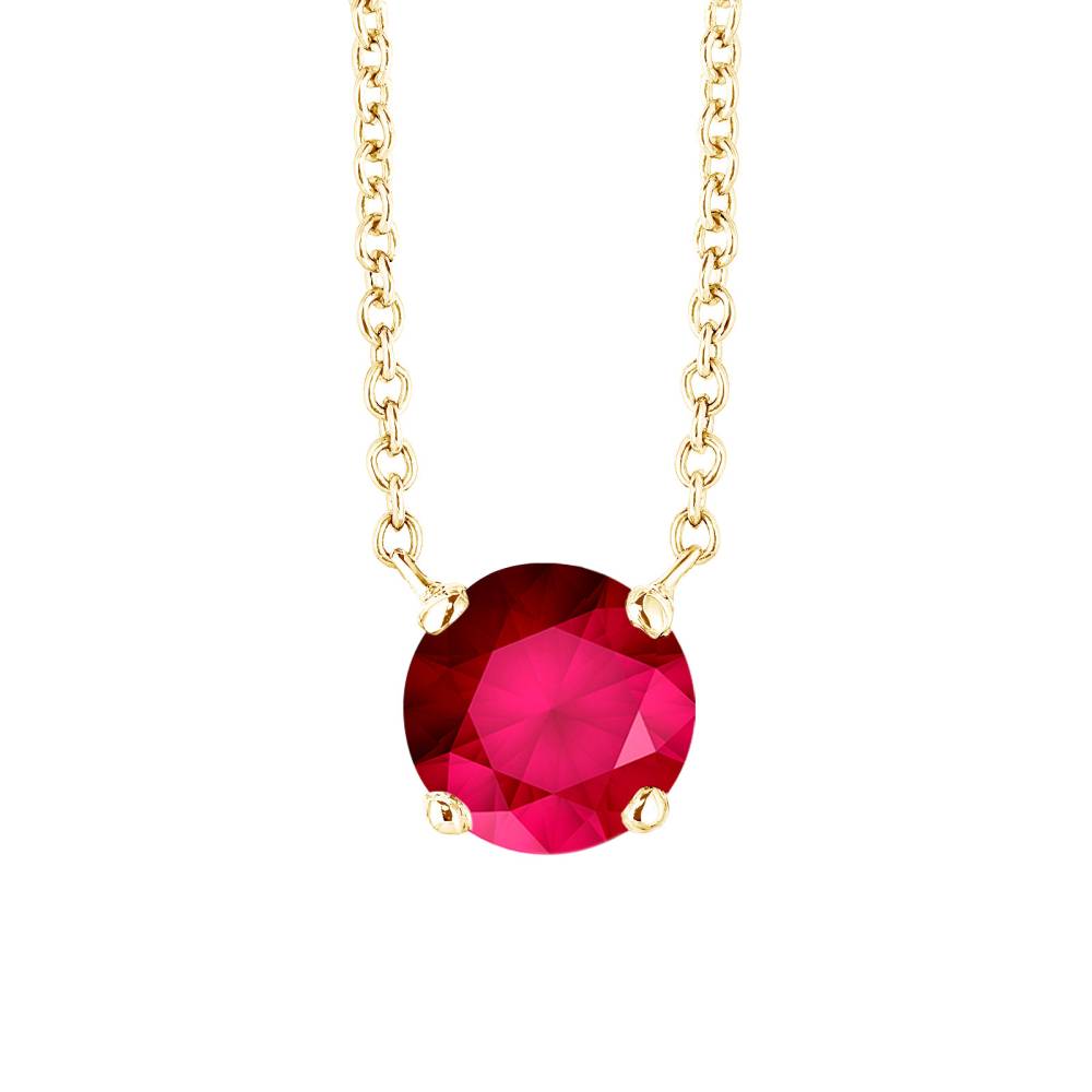 Pendant Yellow gold Ruby Lady XXL 2