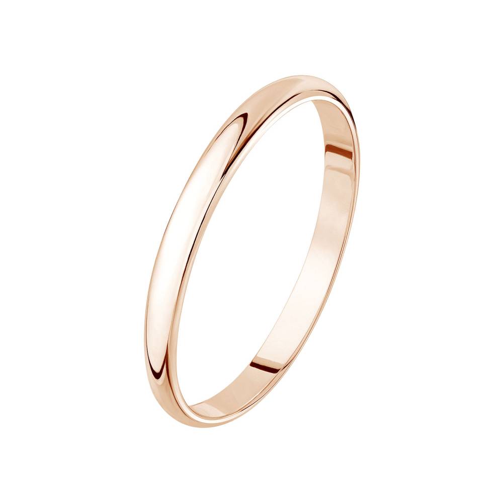 Wedding band Rose gold Gaillon 2 mm 2