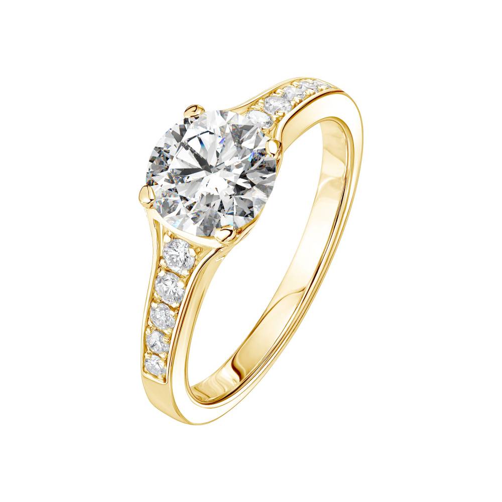 Bague Or jaune Diamant Victoria 2