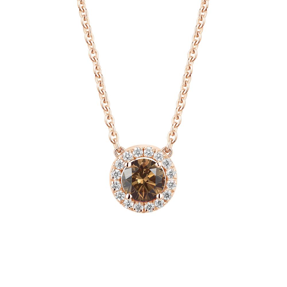 Anhänger Roségold Schokoladendiamant und diamanten Rétromantique S 2