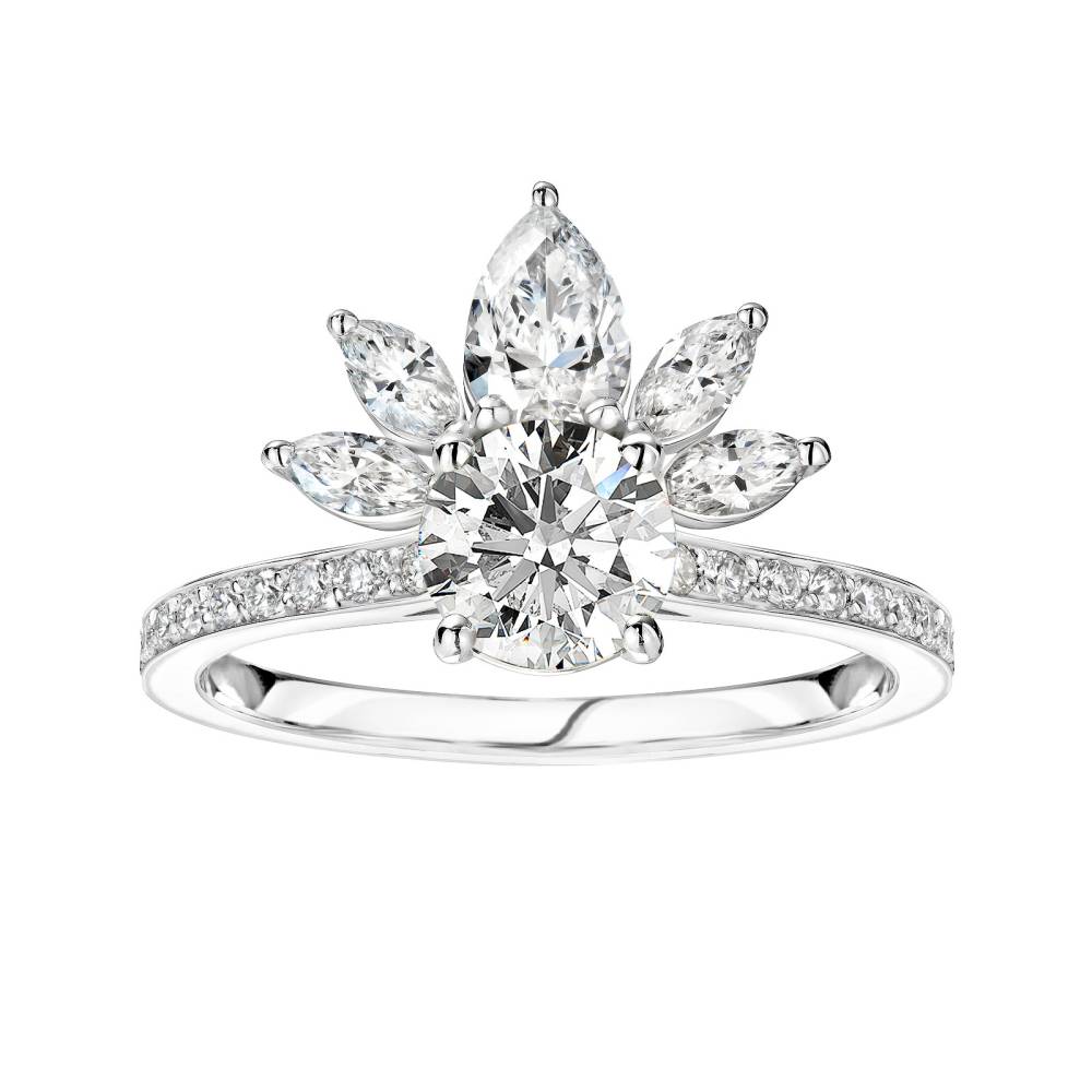 Ring Platin Diamant EverBloom Pavée 2