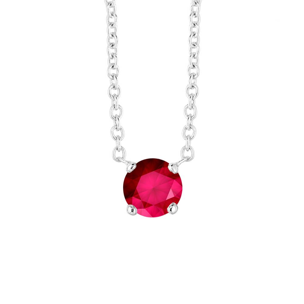 Pendant White gold Ruby Lady XL 2