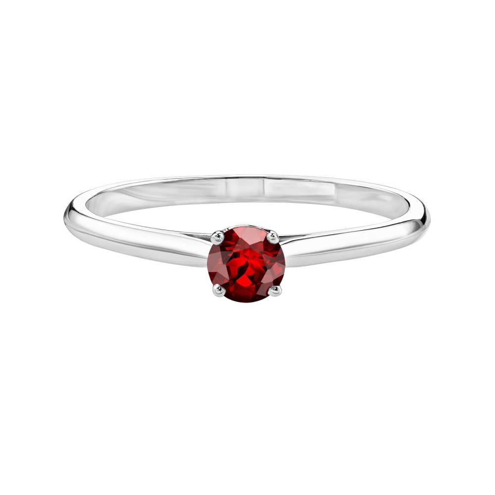 Ring White gold Garnet Baby Lady 2