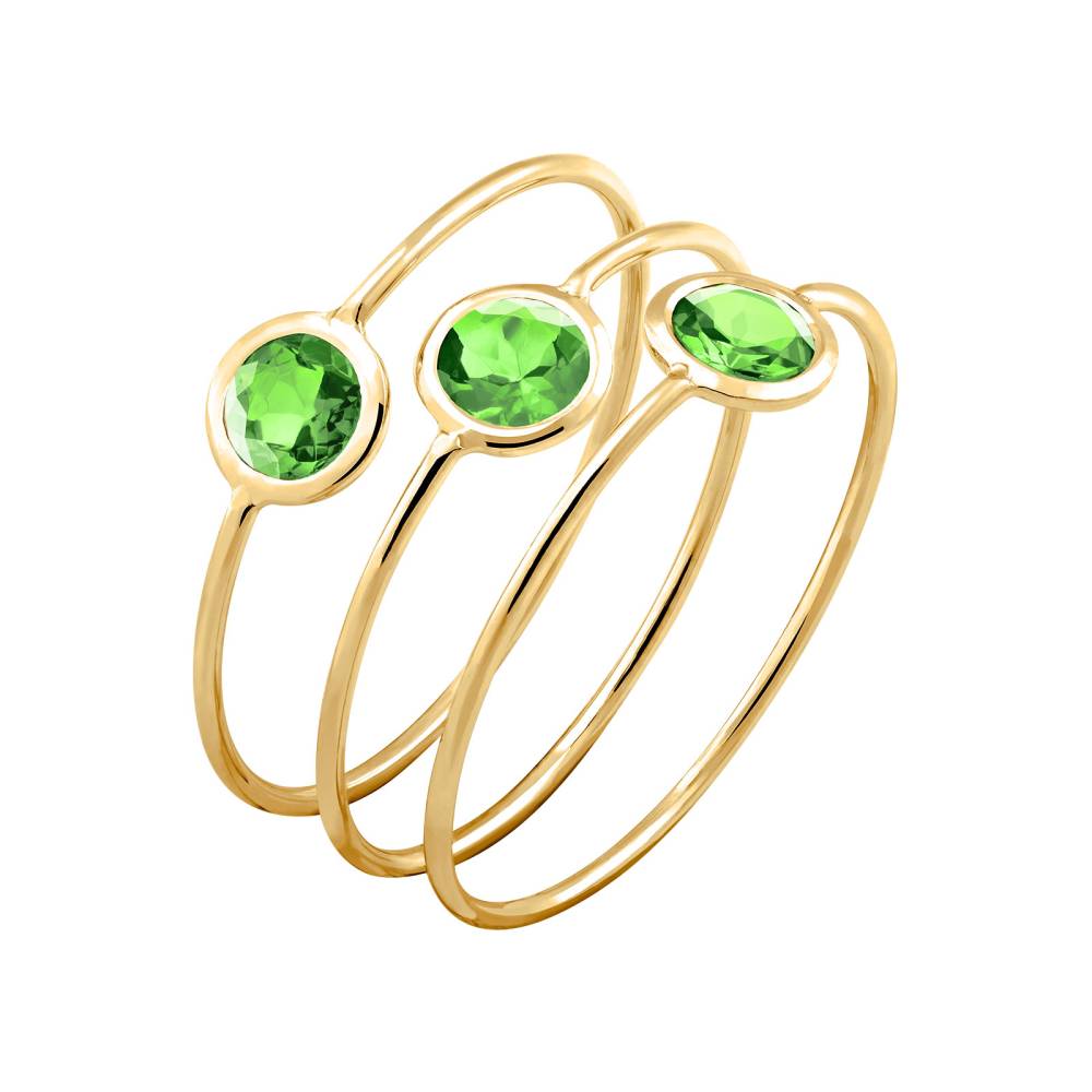 Bague Or jaune Tsavorite Triorama 2