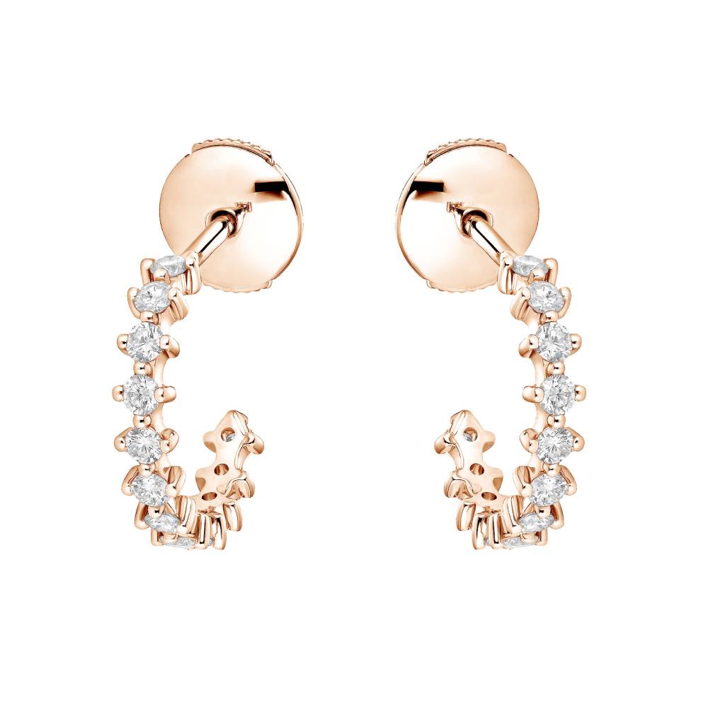 Earrings Rose gold Diamond Paris 1901 XS 2