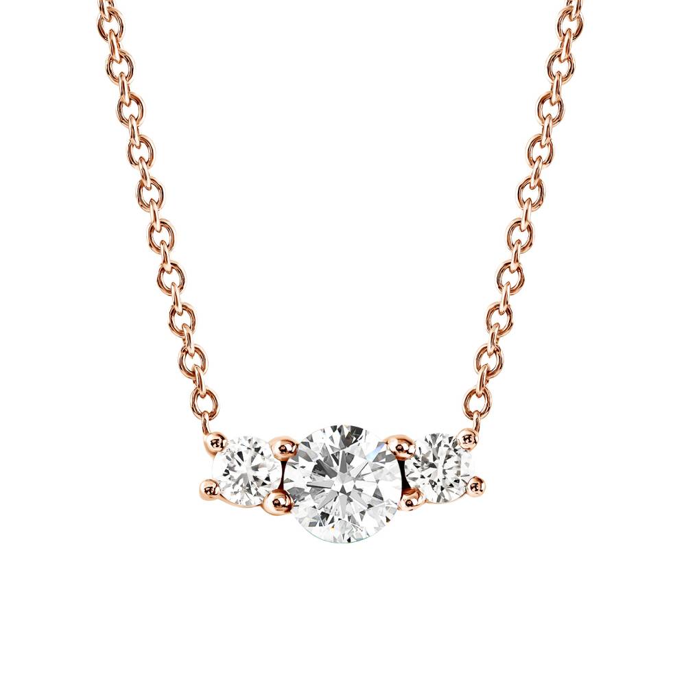 Pendentif Or rose Diamant Lady Duo 2