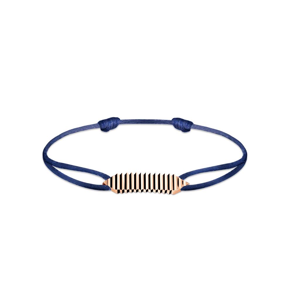 Kordel-Armband Roségold Entaille Crans 2