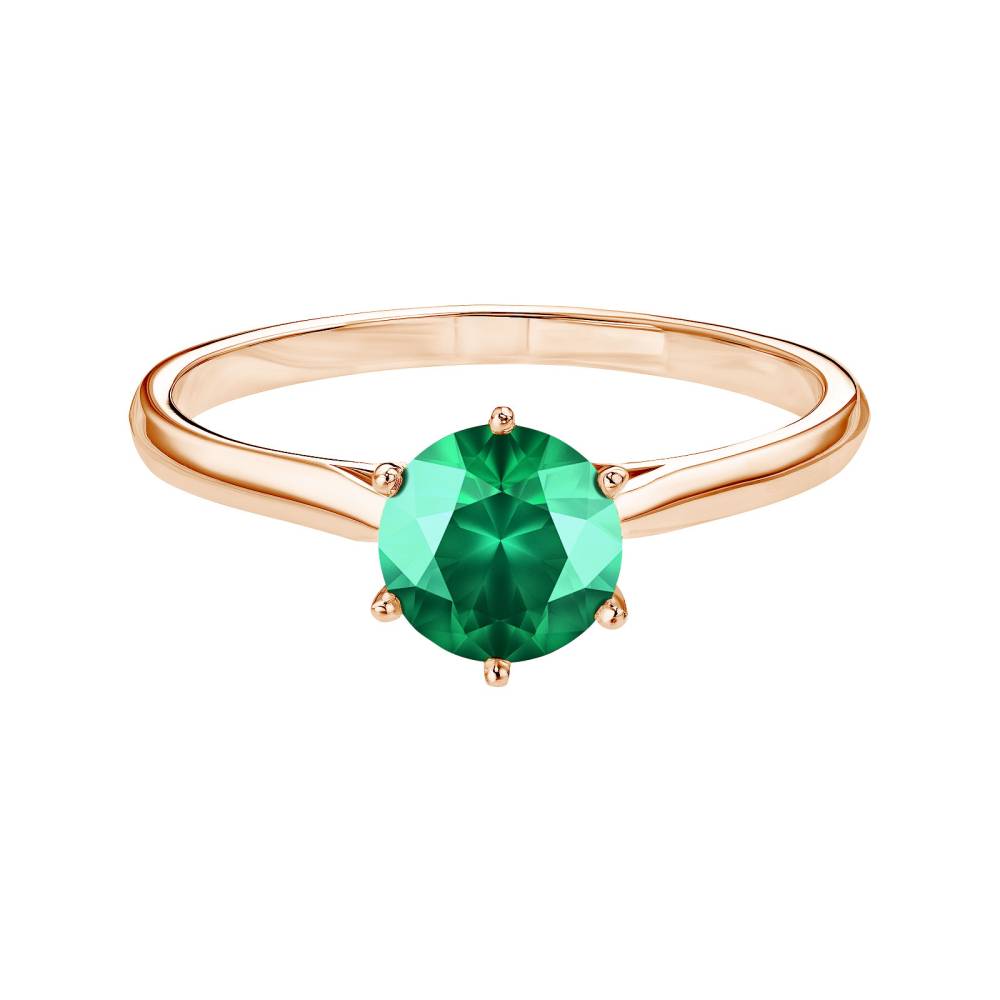 Ring Roségold Smaragdgrün Lady 2