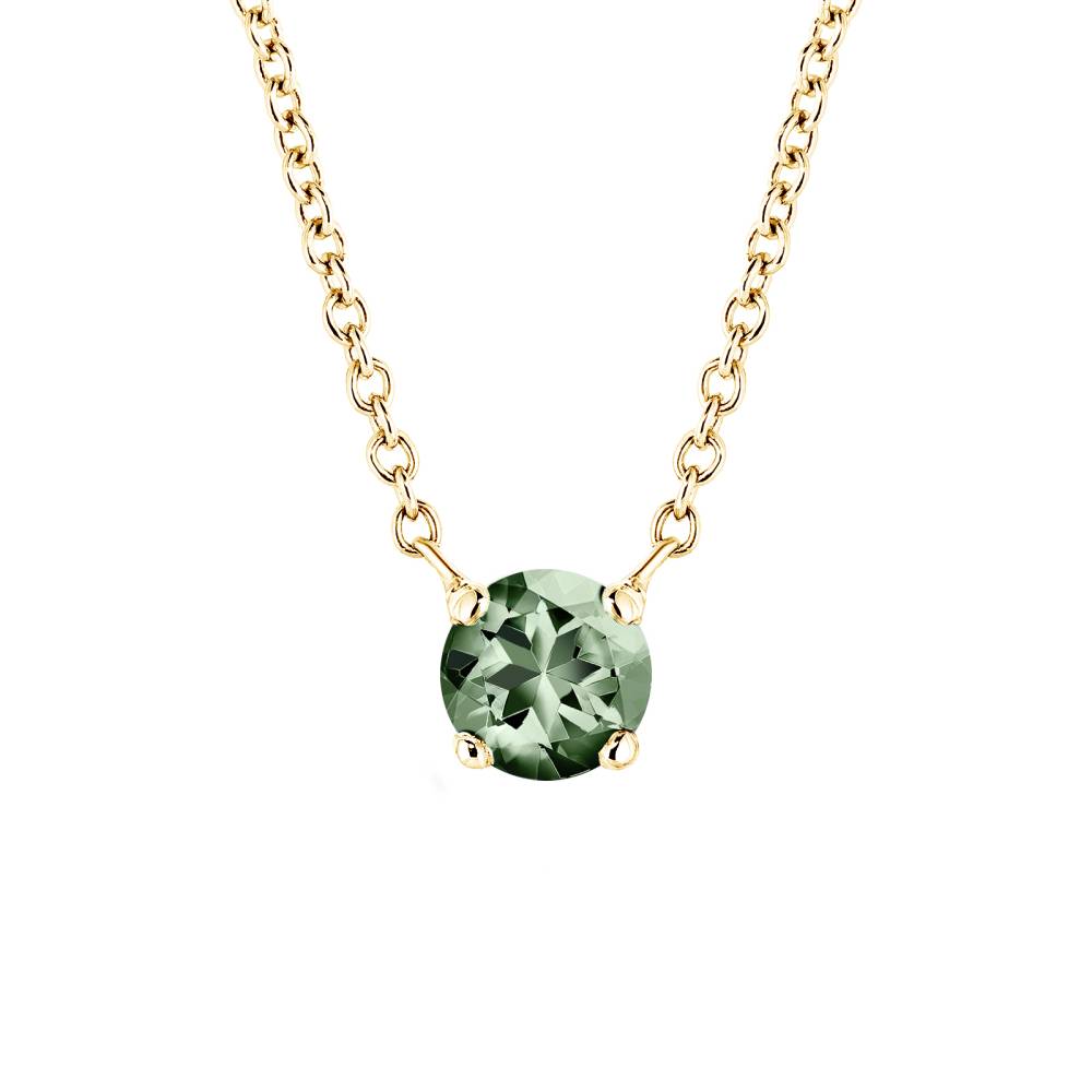 Pendant Yellow gold Green Sapphire Lady XL 2