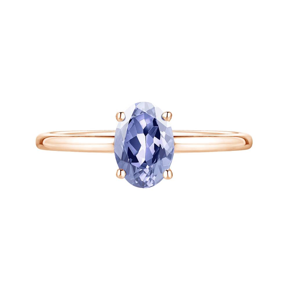 Ring Rose gold Tanzanite Lady Ovale 2