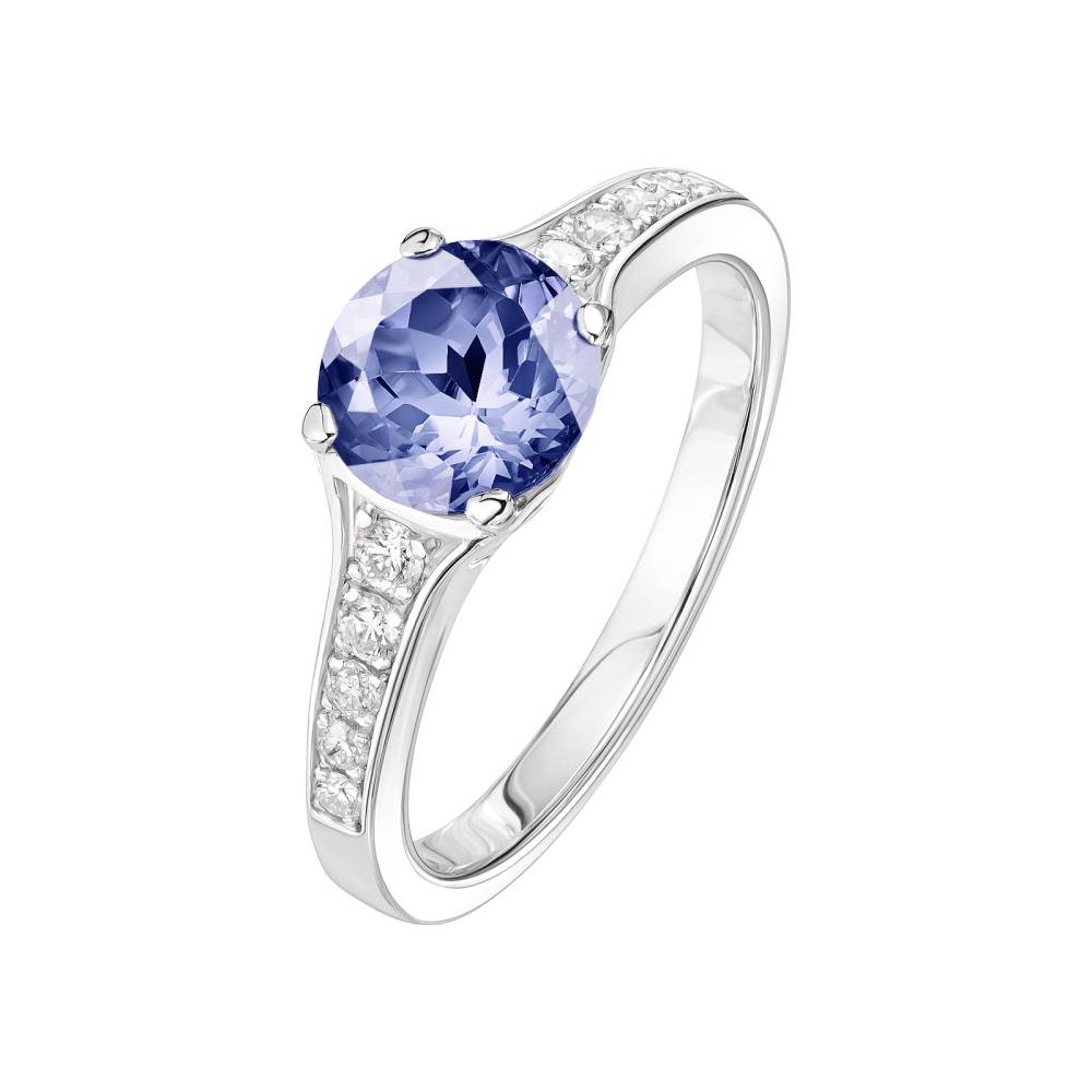 Ring Platin Tansanit und diamanten Victoria 2