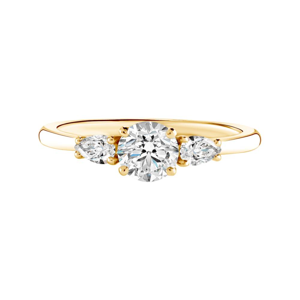 Bague Or jaune Diamant Little Lady Duo de Poires 2