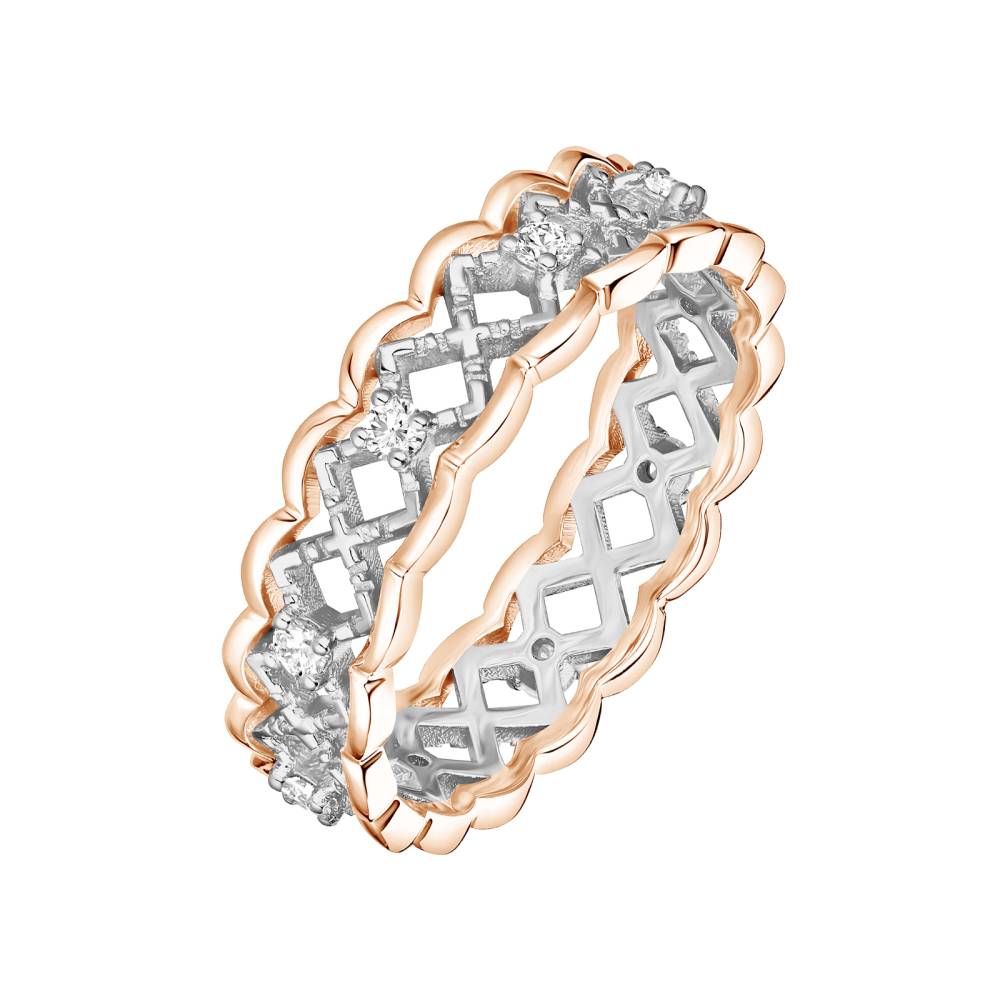 Ring White and rose gold Diamond RétroMilano Uno S 2