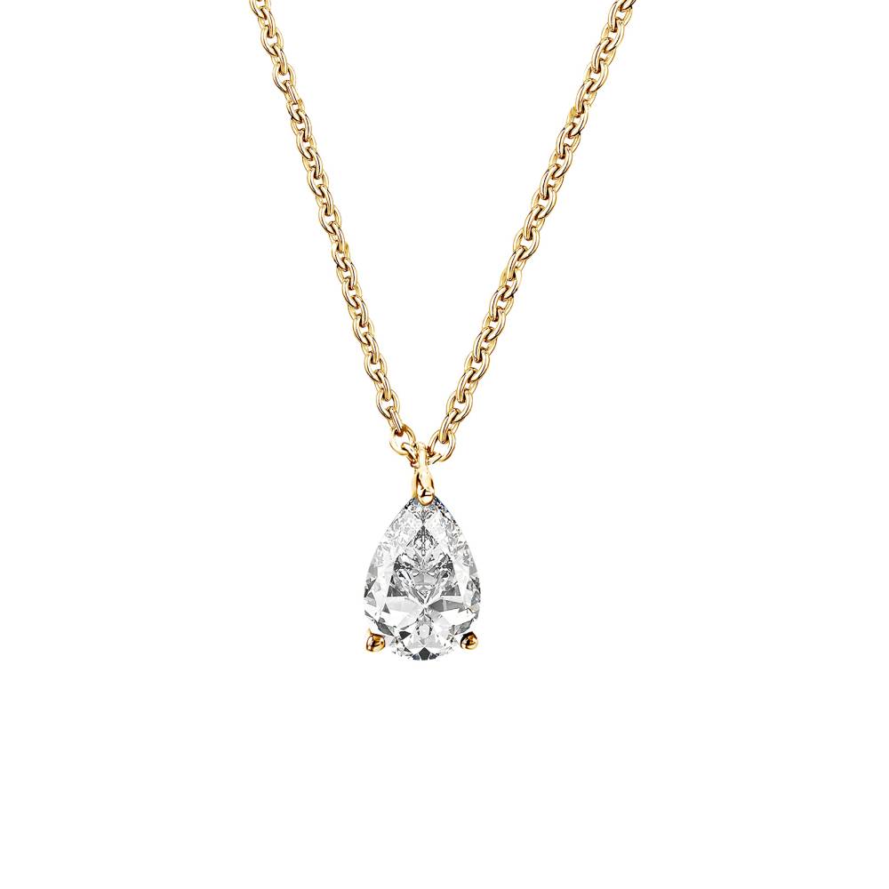 Pendant Yellow gold Diamond Lady Poire S 2