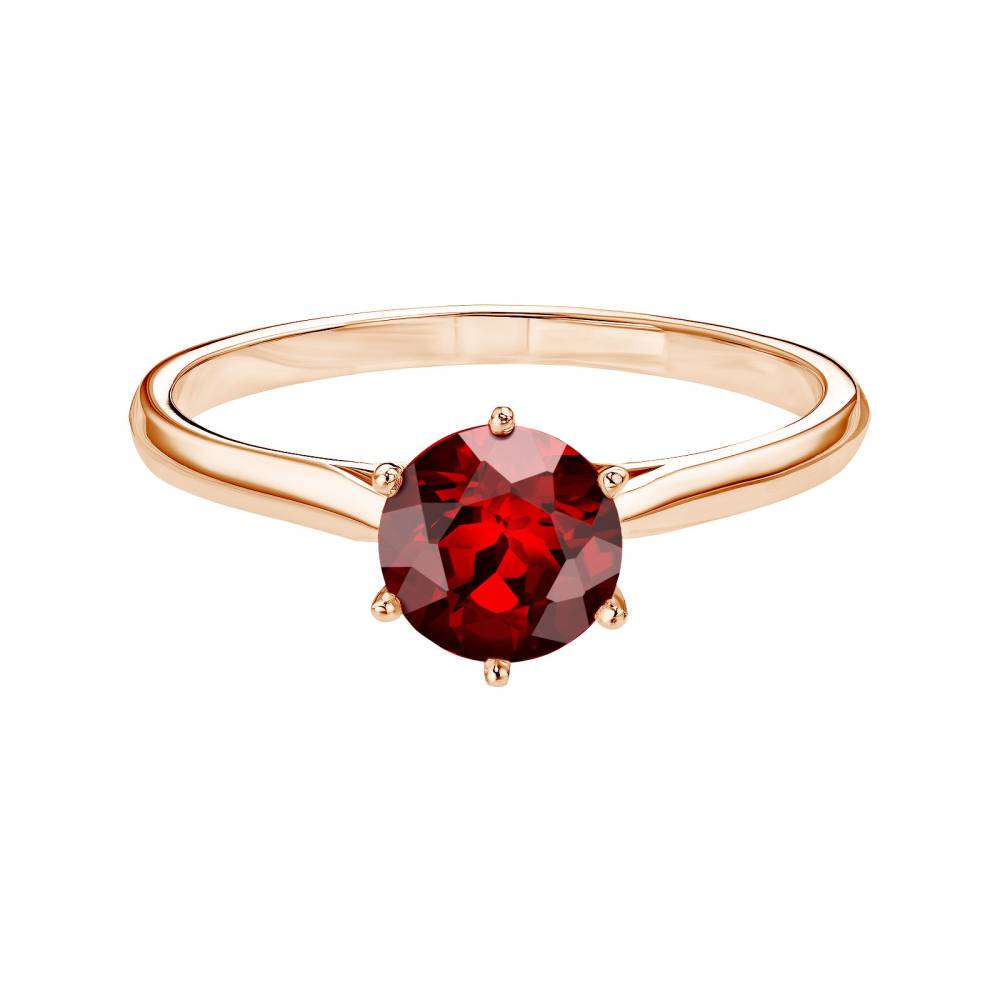 Ring Rose gold Garnet Lady 2