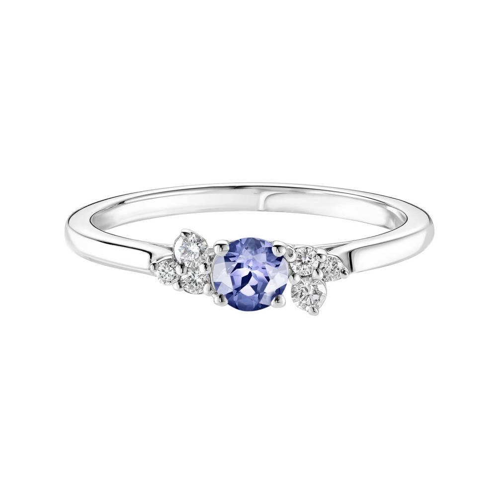 Ring Platinum Tanzanite and diamonds Baby EverBloom 2