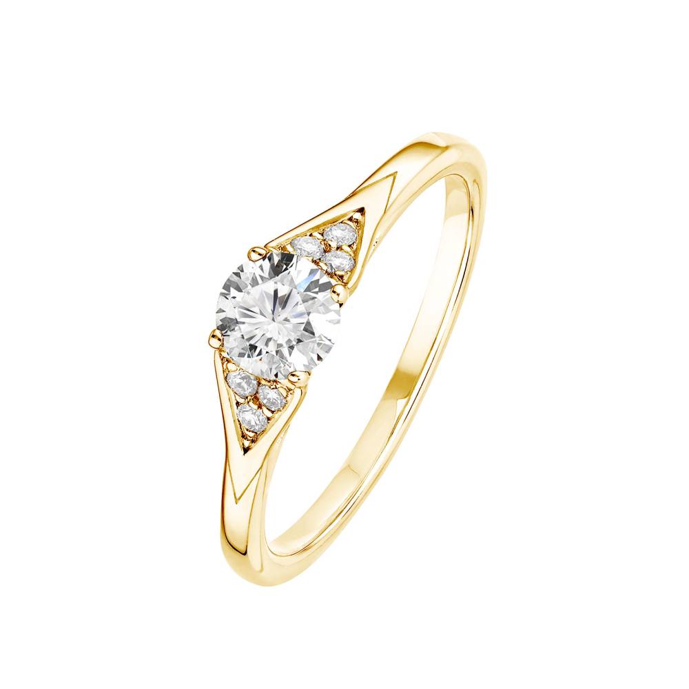 Ring Yellow gold Diamond Lady Trio 2