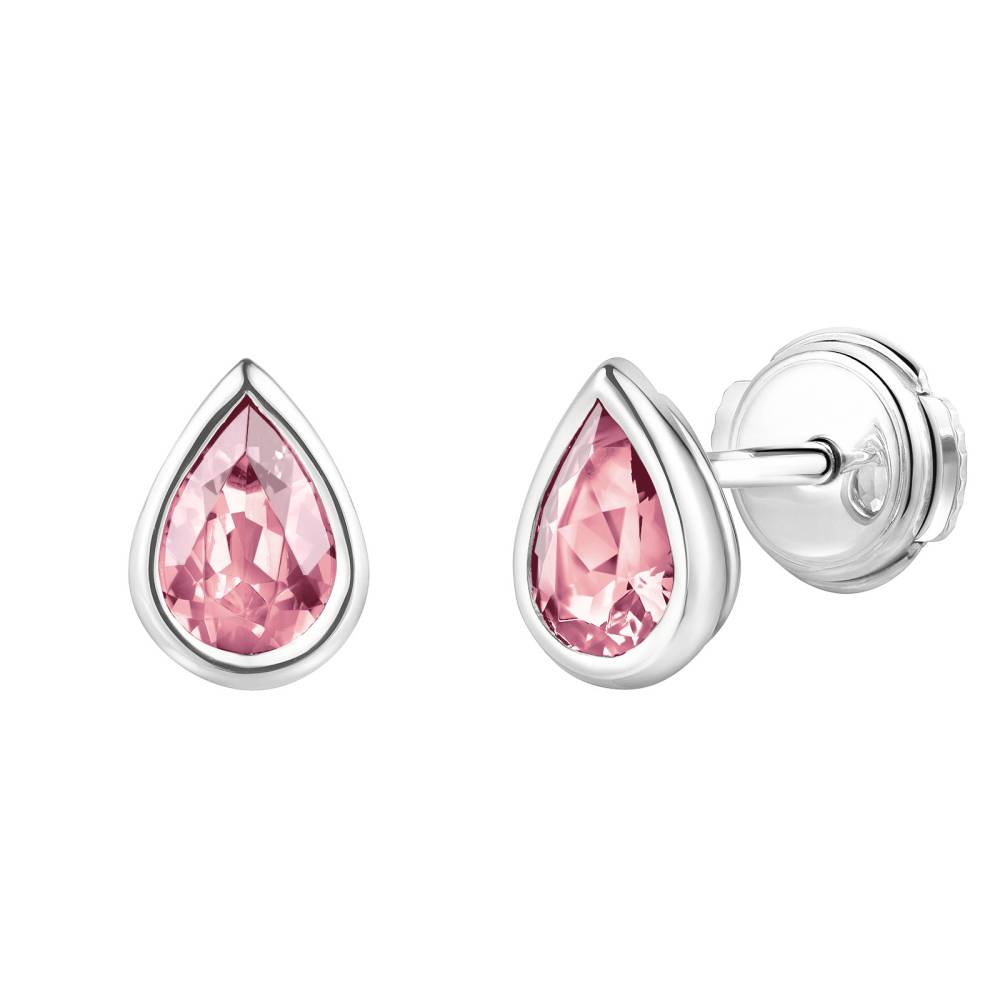 Boucles d'oreilles Or blanc Tourmaline Gemmyorama 2