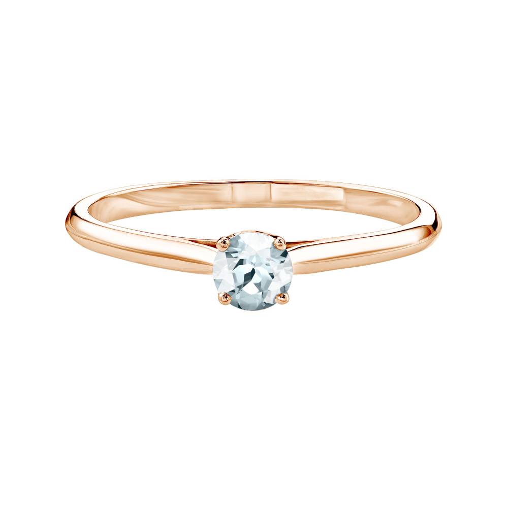 Ring Rose gold Aquamarine Baby Lady 2