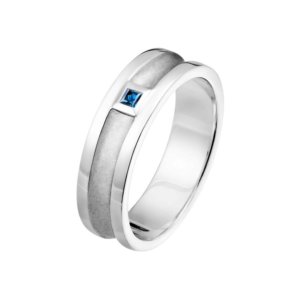 Ring Platin Saphir Minotaure 2