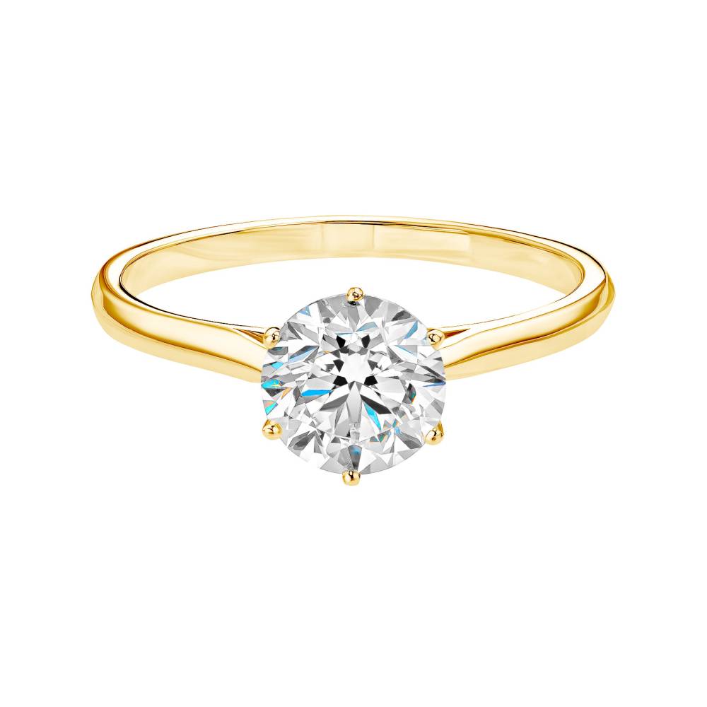 Bague Or jaune Diamant Lady 1 ct 2