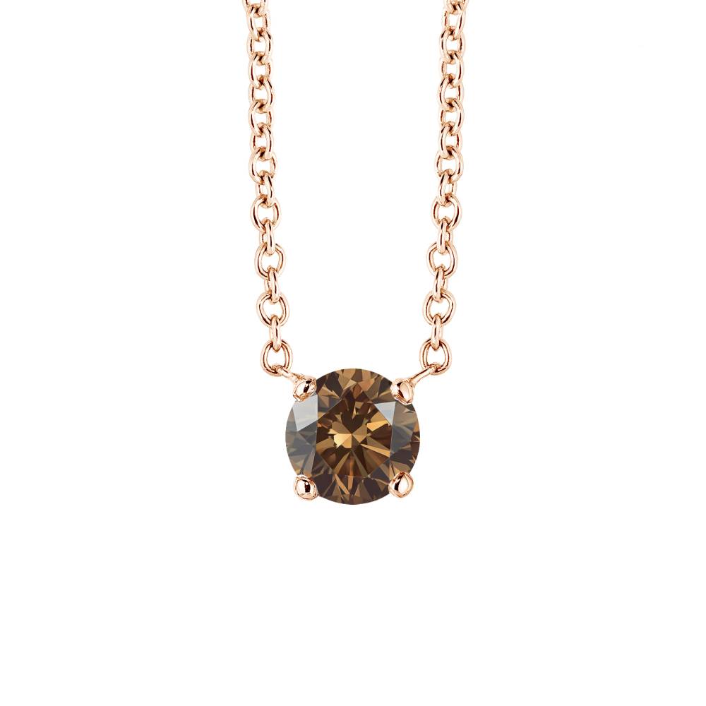 Pendant Rose gold Chocolate Diamond Lady XL 2