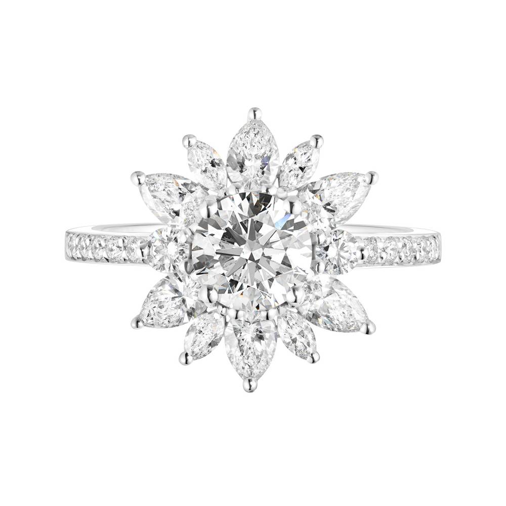 Bague Or blanc Diamant EverBloom Prima 2