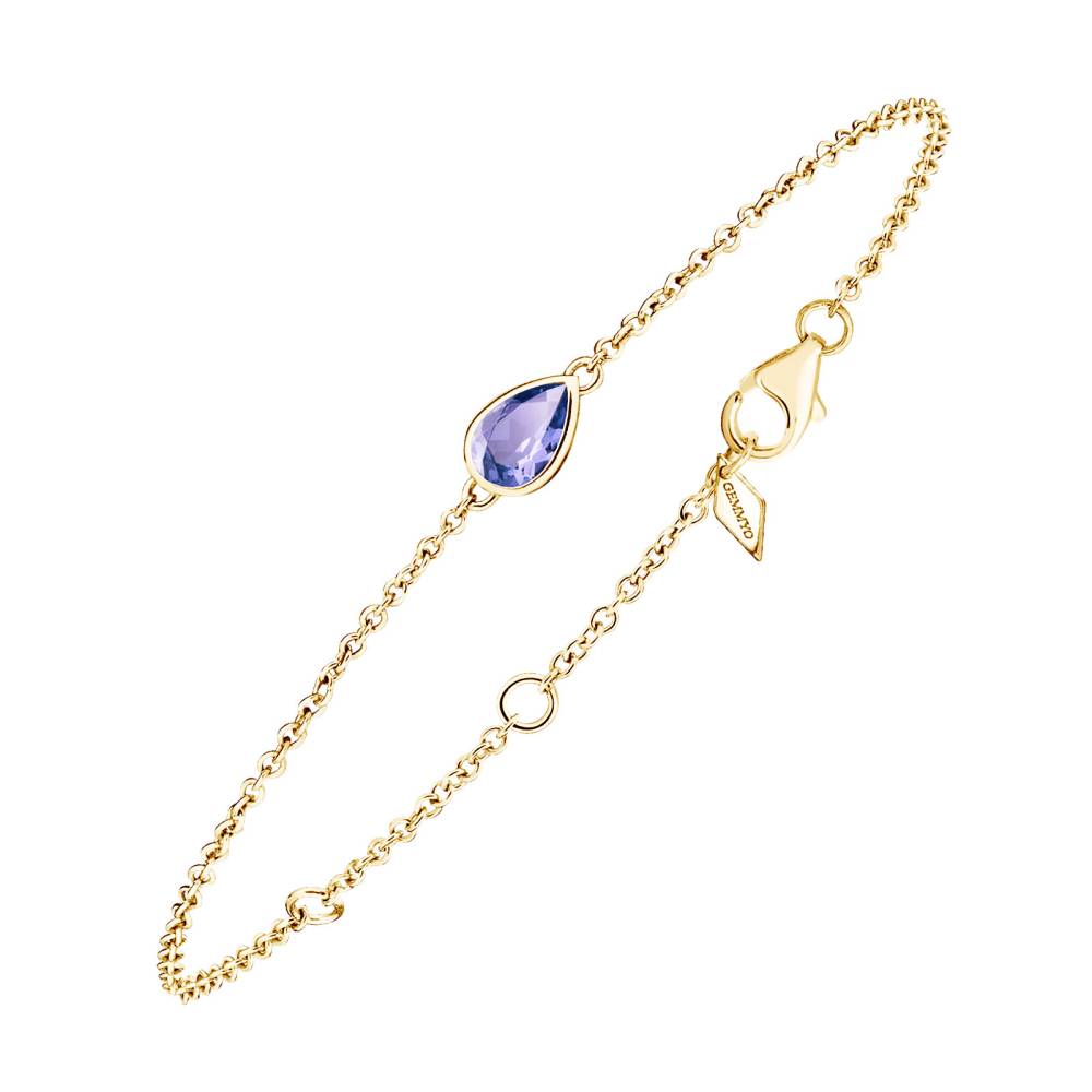 Bracelet Or jaune Tanzanite Gemmyorama 2