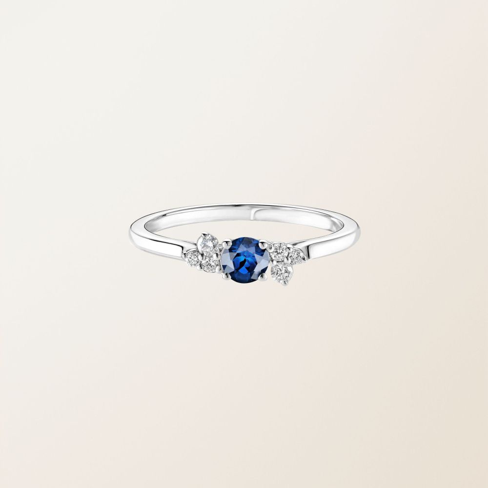 Bague Platine Saphir et diamants Baby EverBloom 2