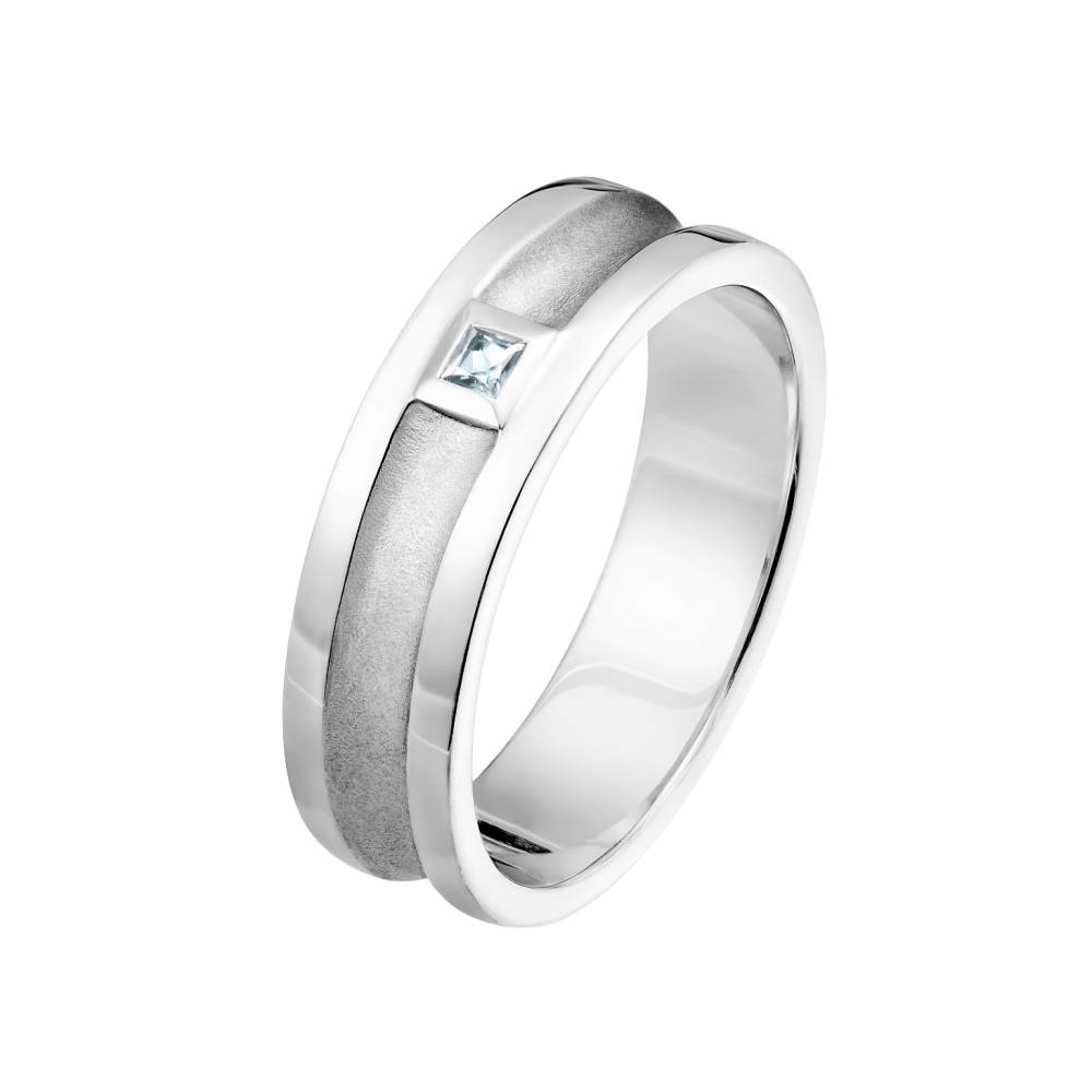 Ring Platin Aquamarin Minotaure 2