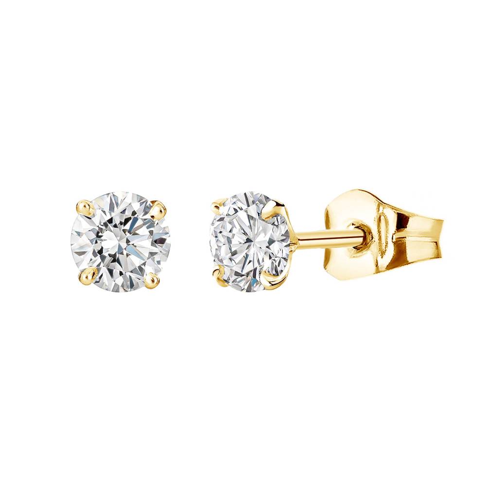 Boucles d'oreilles Or jaune Diamant Lady XL 2